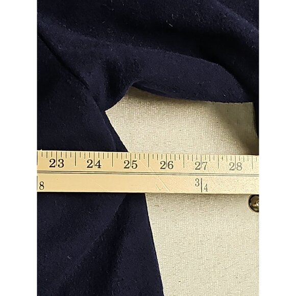 Vintage LL Bean Womans Coat Purple XL  Wool Alpaca Hooded Maxi Coat Fur Trim - Picture 4 of 7